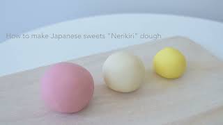 How to make 和菓子 Wagashi  Neriki dough  Demo for Vancouver Sakura Festival in 2021 [upl. by Rhu]