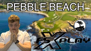 PEBBLE BEACH GOLF LINKS FSX PLAY  AMAZING GRAPHICS [upl. by Douty]