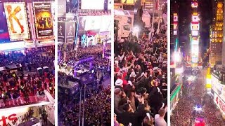 New Years Eve Times Square Celebrations amp Aftermath EarthCam Live [upl. by Camilla]