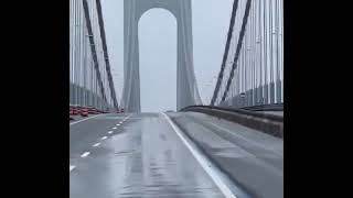 New Yorks Verrazano Bridge Groans and Shifts in High Winds [upl. by Jadd]