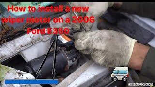 How To Replace Wiper Motor On 2006 Ford E350 [upl. by Cece381]