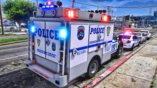 Playing GTA 5 As A POLICE OFFICER SWAT NYPD GTA 5 Lspdfr Mod 4K [upl. by Mclain]