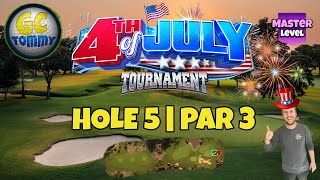 Master QR Hole 5  Par 3 HIO  4th of July Tournament Golf Clash Guide [upl. by Moonier285]