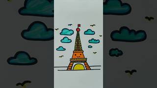 Cute tower drawing ideas for kids Easy drawing ideas viralshort kidsvideo drawing art [upl. by Seilenna]