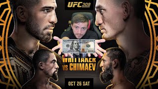 UFC 308  Picks amp Bets  Topuria vs Holloway [upl. by Ynnel314]