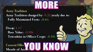 EU4 How forts give you army tradition [upl. by Ennaesor]