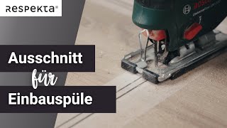 Arbeitsplatte perfekt anpassen Ausschnitt für Spülbecken – Einfach erklärt [upl. by Jer]