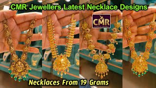 19 gms కే Necklace Designs l Gold Necklaces l Latest Necklace Designs from 19gms diwali cmr [upl. by Anifur208]