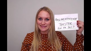 Video 643 Argumenterende tekster  hva er det [upl. by Brinna]