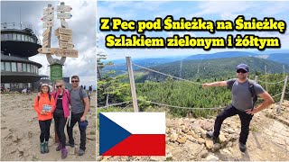 Śnieżka z Pecu pod Śnieżką w Czechach 🏔 szlak pieszy zielony i żółty  6 km 3 godziny  Czechy [upl. by Lillis]