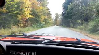 1971 Saab Sonett III  Fall drive in Leeds ME [upl. by Jotham]