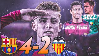 Barcelona vs Valencia 42 Match Review Lewandowski staying for 2 more years Sell Ter Stegen [upl. by Aicilev]