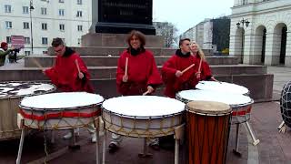 Dla Ciebie Polsko Wielkie bębny na wielkiej uroczystości [upl. by Kamal690]