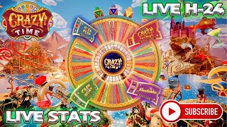 🔴🔴CRAZY TIME LIVE Evolution Gaming  ONLINE CASINO LIVE STREAM🔴🔴 [upl. by Esened]