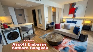 ASCOTT Embassy Sathorn Bangkok Awesome  hotel tour [upl. by Divine]