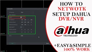 Dahua DVR Online Live View Configuration With LAN Cable  Dahua Online Setup [upl. by Schreib]