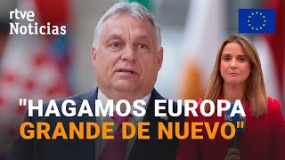 BRUSELAS  HUNGRÍA ORBÁN asume la PRESIDENCIA del CONSEJO de la UNIÓN EUROPEA  RTVE Noticias [upl. by Cecilla]