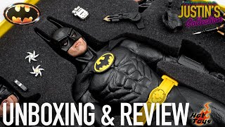 Hot Toys Batman 1989 DX09 Unboxing amp Review [upl. by Rehtaeh701]