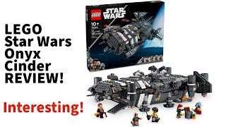 LEGO Star Wars Onyx Cinder REVIEW Set 75374 [upl. by Akeylah]