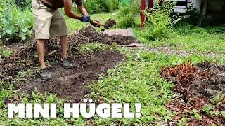 Mini Hügelkultur Beds  GARDEN Vlog 02 [upl. by Anilave]