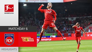 1 FC Heidenheim  Union Berlin 10  Highlights  Matchday 6 – Bundesliga 202324 [upl. by Nomyaw792]