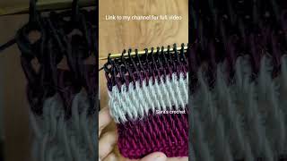 crochet basic Tunisian stitch  interlocking stitch for beginners [upl. by Ecnirp910]