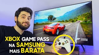 Testei o Xbox Game Pass na TV Samsung de entrada  CU7700 [upl. by Eeliak98]