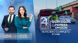 Noticiero de Guayaquil Primera Emisión 071124 [upl. by Doralyn919]