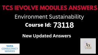 Environment Sustainability 73118 Course Answer  Tcs Mandatory Courses Answers [upl. by Frasco]