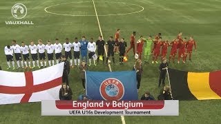 England vs Belgium 32  UEFA Development Tournament [upl. by Lourdes]