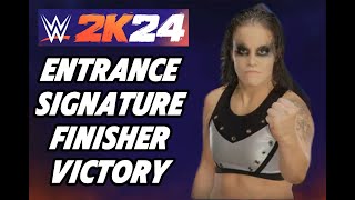 Shayna Baszler  WWE 2k24 Showcase Entrance Signature Finisher Victory [upl. by Noived729]