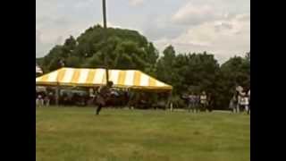 WORLD RECORD Caber Toss by Gene Flynn at the 2012 Highland Games [upl. by Erej]