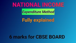 NATIONAL INCOME  EXPENDITURE METHOD  FULL EXPLANATION  NUMERICAL FORMULA [upl. by Maddocks993]