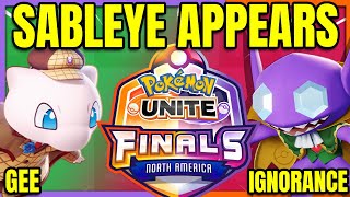 SABLEYE APPEARS GEE vs IGNORANCE NA Regionals  Pokemon Unite [upl. by Jerrine]