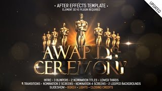 Awards Ceremony Package After Effects template [upl. by Valerye]