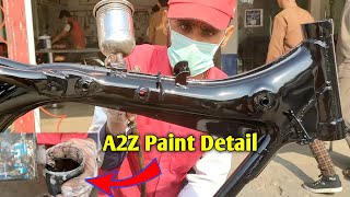 How To Paint Motorcycle Parts  Motorcycle All Parts Restoration [upl. by Aramak]