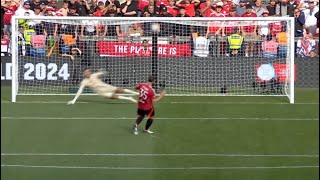 IF Jonny Evans Score at Penalty Shootout vs Manchester CIty  Community Shield 2024 [upl. by Ecnerolf893]