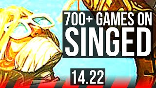 SINGED vs JAYCE TOP  700 games  KR Master  1422 [upl. by Maretz]