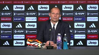 JUVE  LAZIO 20 Allegri quotlimpegno non è mai mancatoquot Conferenza stampa [upl. by Letram]