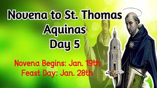 NOVENA TO ST THOMAS AQUINAS  DAY 5 [upl. by Kilar]