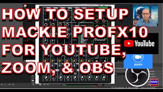 How to set up Mackie ProFX 10v3 Mixer for YouTube Zoom and OBS Dr Nik Nikam [upl. by Sayce]