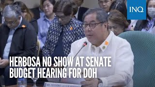 Herbosa no show at Senate budget hearing for DOH [upl. by Niram]