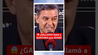 ¿GALLARDO traerá a JUANFER QUINTERO de nuevo a RIVER 😱 RiverPlate Futbol Argentina Racing [upl. by Bhatt78]