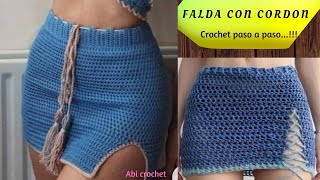 Como tejer falda a crochet 🧶💯 fácil 👌 [upl. by Fazeli]