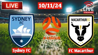 Sydney FC Vs FC Macarthur Live [upl. by Nyvek]