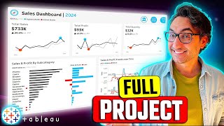Tableau Complete Project EndtoEnd  Like I Do in My Real Projects [upl. by Glick]