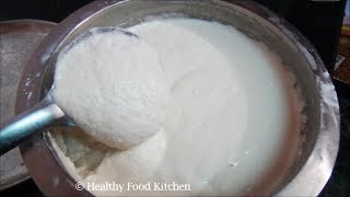 How to make Idli Batter Recipe in Tamil  Soft and spongy Idli Recipe  Idli Batter Recipe in Tamil [upl. by Siradal]