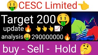 CESC Limited stock latest update CESC share analysis today Target CESC share dividend💰 CESC [upl. by Eveleen]