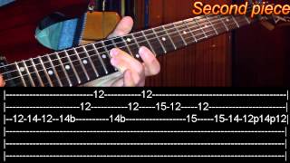 Nothing Else Matters solo Guitar Lesson  Metallicawith tabs [upl. by Haidabo]