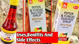 Byzyme Syrup Pineapple Flavour  Pepsin And Fungal Diastase Syrup UsesBenifits And Side Effects [upl. by Nihcas]